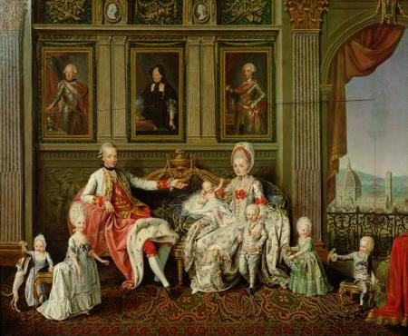 Wenceslaus Werlin GroBherzog Leopold mit seiner Familie